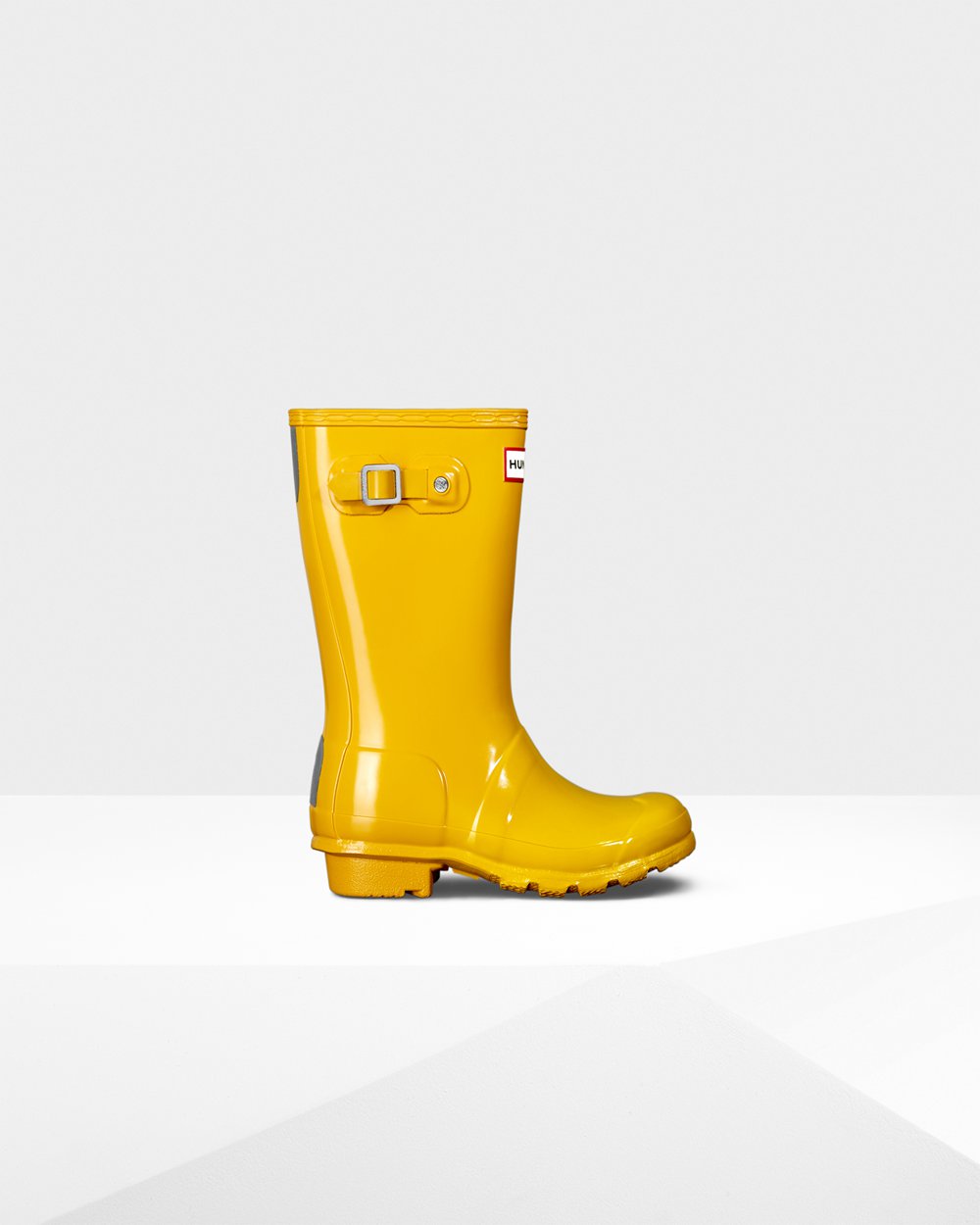 Kids Hunter Original Big Gloss | Rain Boots Yellow | NZ-43012-WSYO